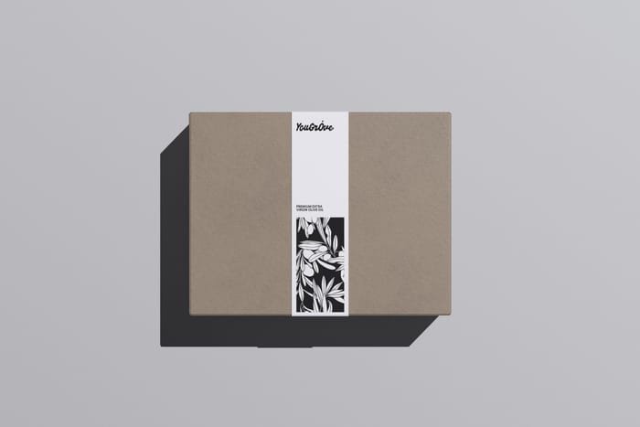 The sealed YouGróve shipping box